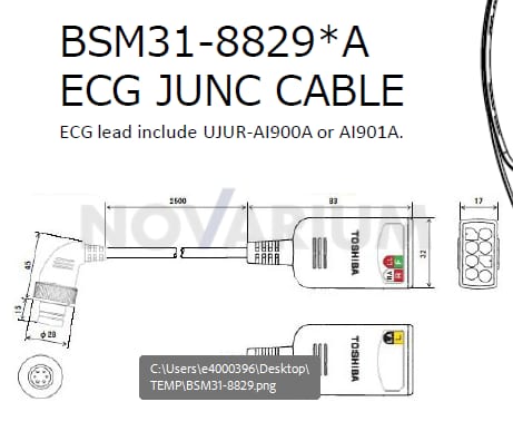 Toshiba BSM31-8829*A - ECG Junc Cable.png