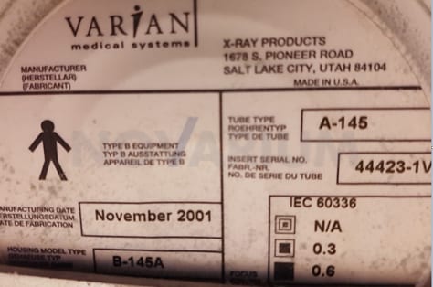 Varian A-145 - X-Ray Tube Housing B-145A.png